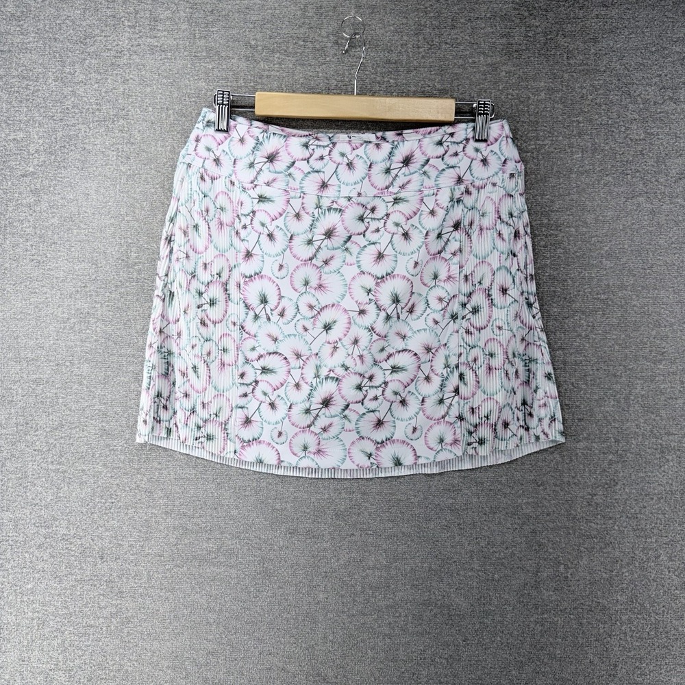 Greg Norman Terrace Lily Golf Skort Women Size Small White Tennis Pockets